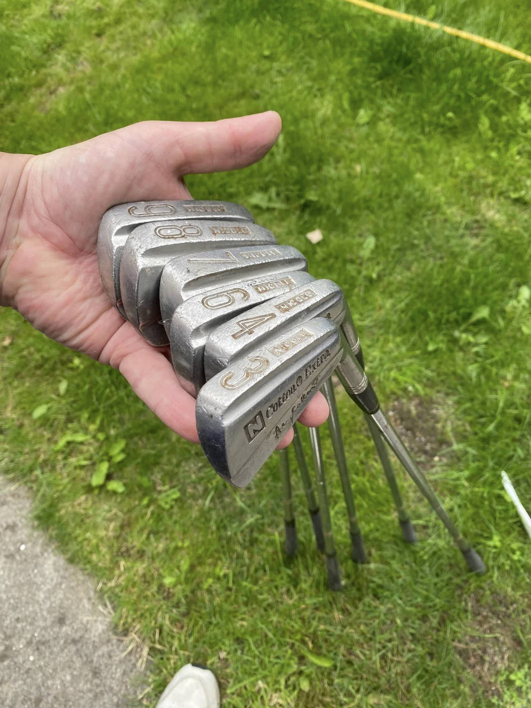 Old Golf Clubs Set with Bag