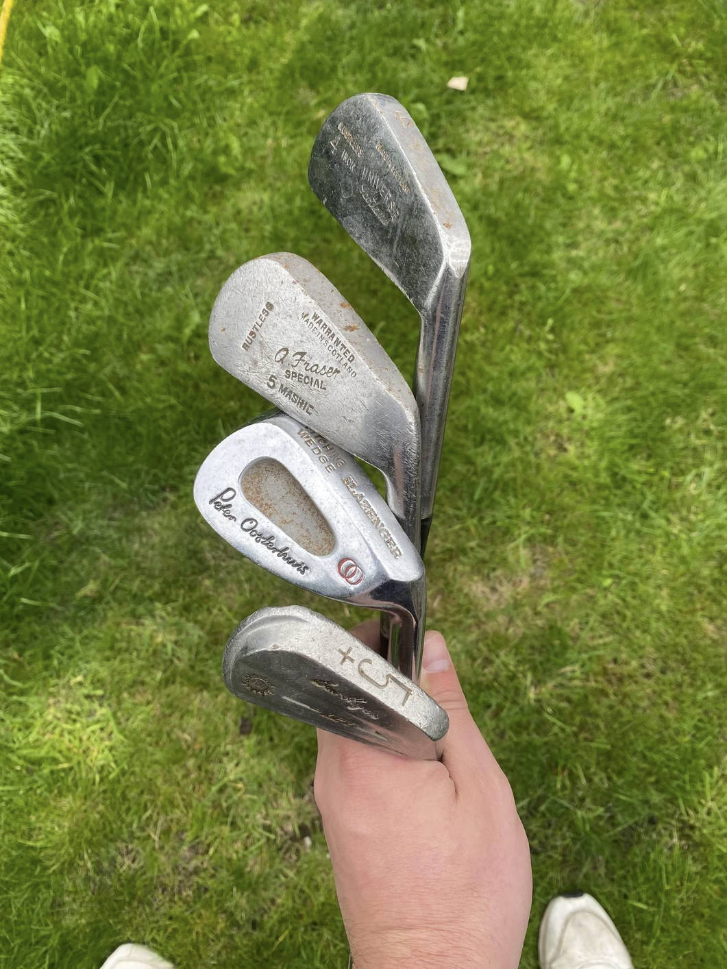 Old Golf Clubs Set with Bag